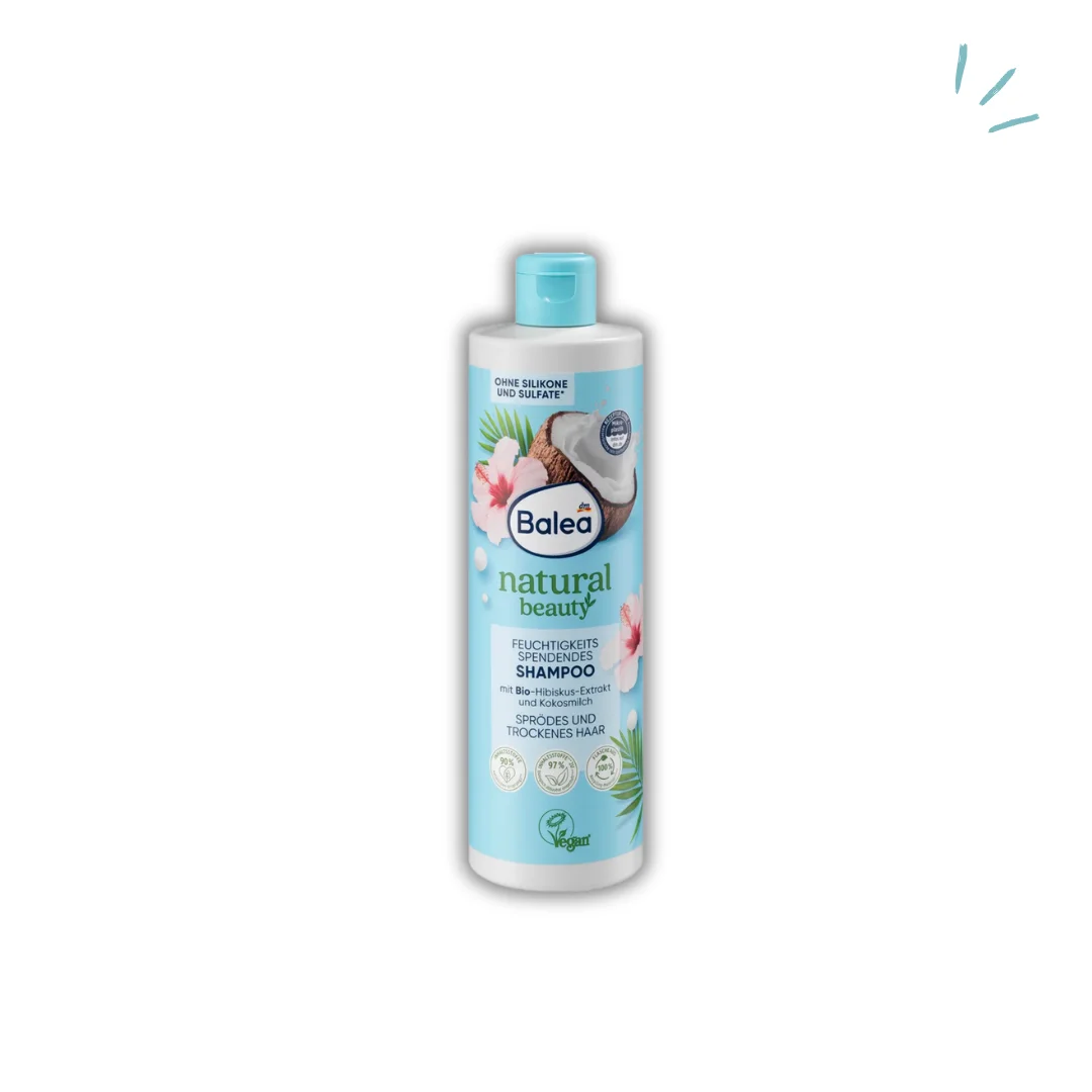 Shampooing Natural Beauty hibiscus bio et lait de coco, 400 ml